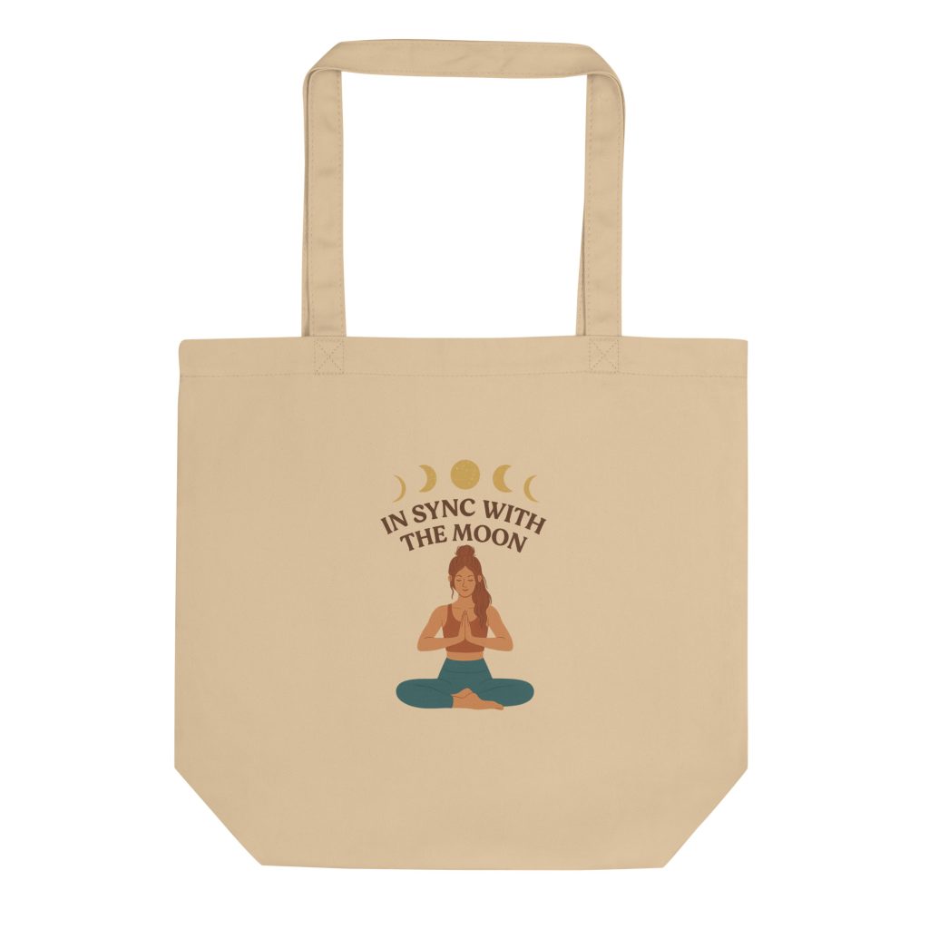 In Sync with the Moon – Organic Tote Bag