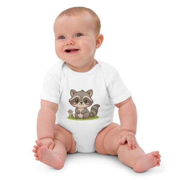 Little Raccoon Organic Baby Bodysuit - Image 2