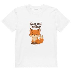 Foxy and Fabulous Kids' Organic T-Shirt