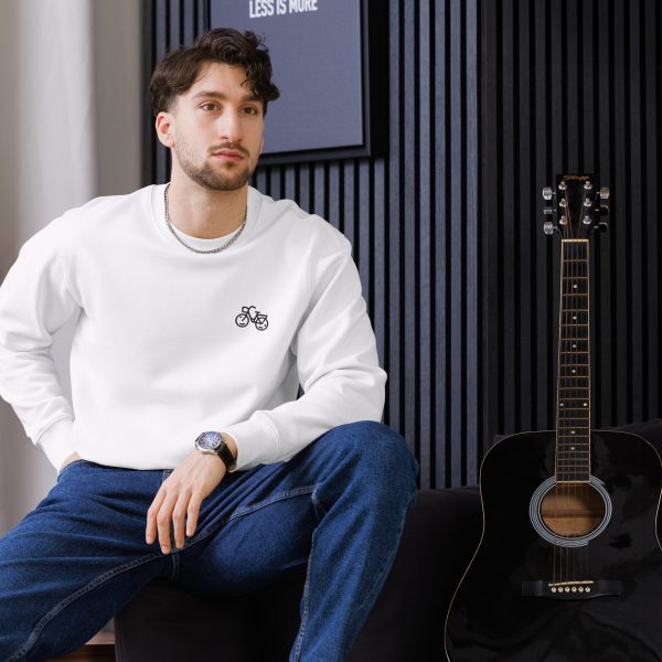 Organic Men’s Embroidered Bicycle Eco Sweatshirt