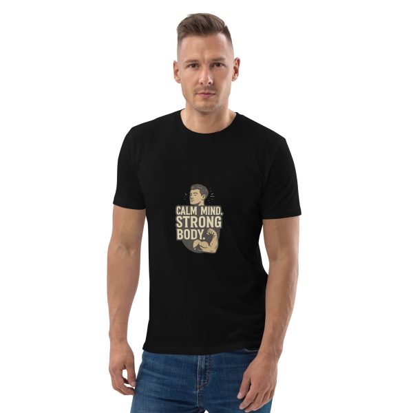 Men’s Organic Tee – Calm Mind, Strong Body