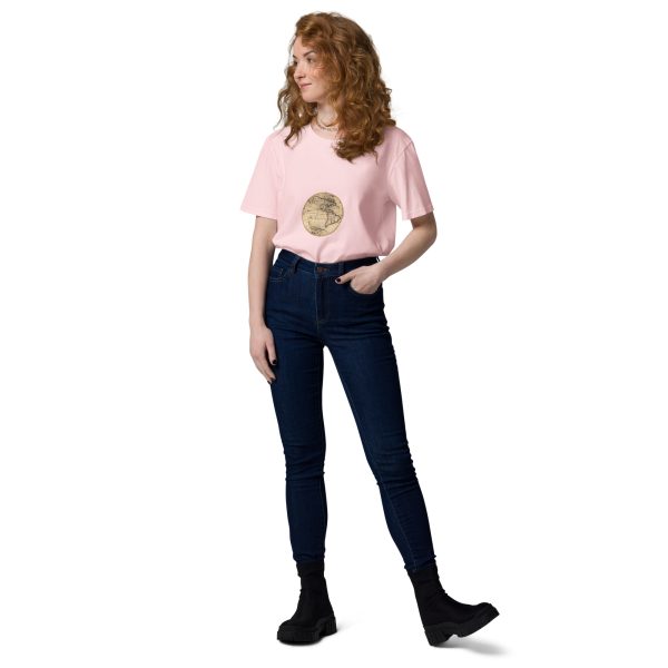 Unisex organic cotton t-shirt - vintage globe - Image 5