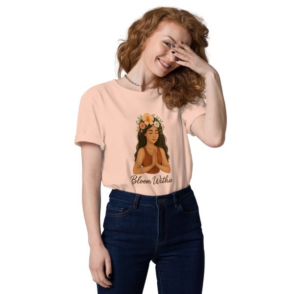 "Bloom Within" Organic Cotton Woman T-Shirt - Image 5