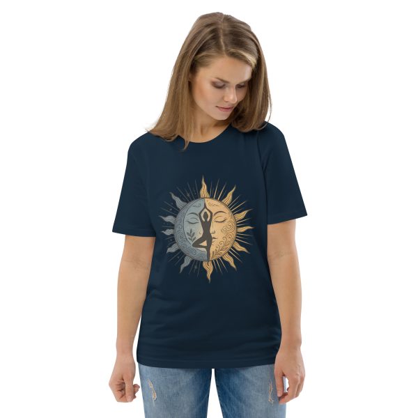 Equinox Yoga Sun Tee – Eco Cotton T-Shirt with Mandala Energy Design
