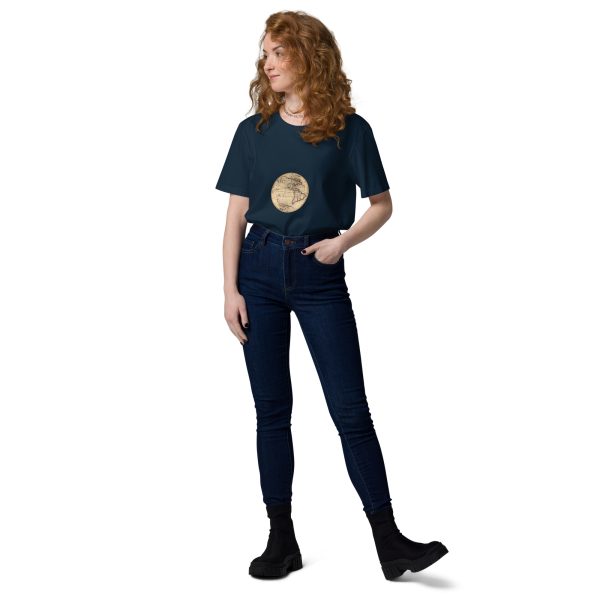 Unisex organic cotton t-shirt - vintage globe