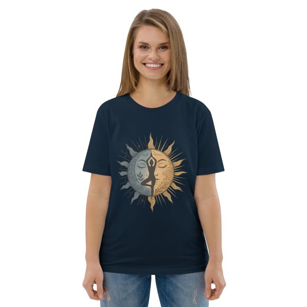 Equinox Yoga Sun Tee – Eco Cotton T-Shirt with Mandala Energy Design - Image 8