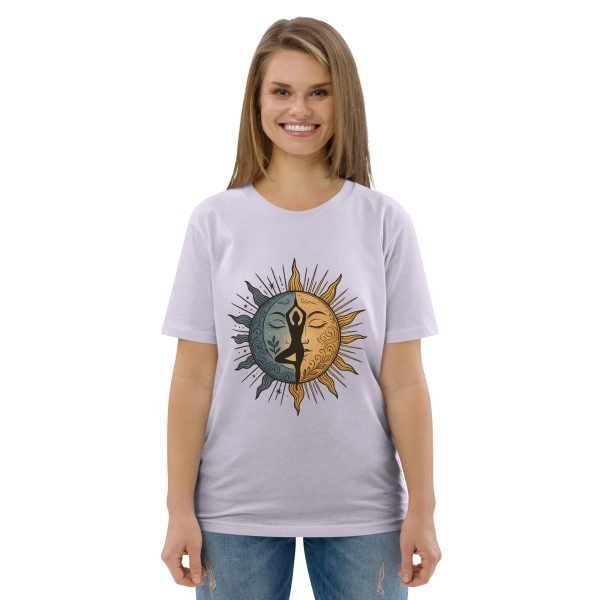 Equinox Yoga Sun Tee – Eco Cotton T-Shirt with Mandala Energy Design - Image 12