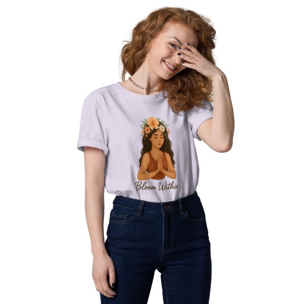 "Bloom Within" Organic Cotton Woman T-Shirt - Image 7