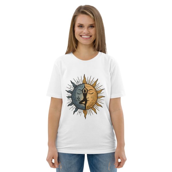 Equinox Yoga Sun Tee – Eco Cotton T-Shirt with Mandala Energy Design - Image 7