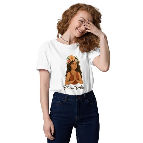 "Bloom Within" Organic Cotton Woman T-Shirt - Image 8